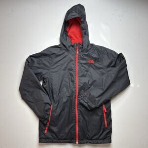 North Face Jacket Boys XL (18/20) Black DryVent Removable Fleece Liner Coat Kids